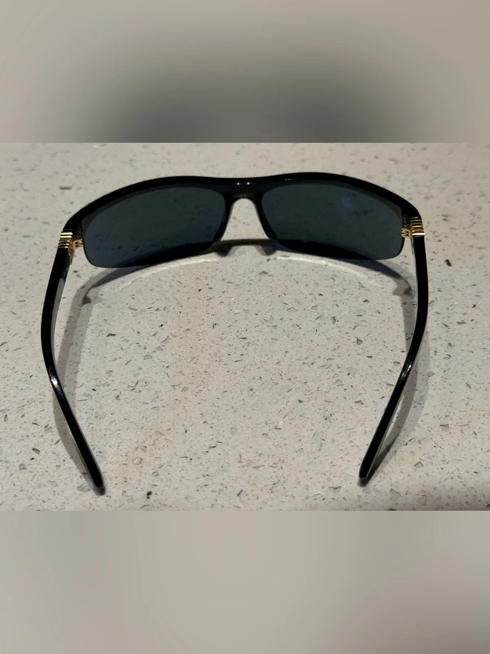 Miu Miu Black Sport Sunglasses with mirror Lenses